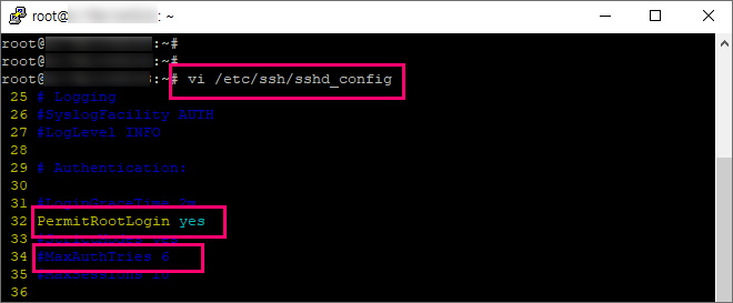 리눅스서버 SSH 접속 보안 설정하기