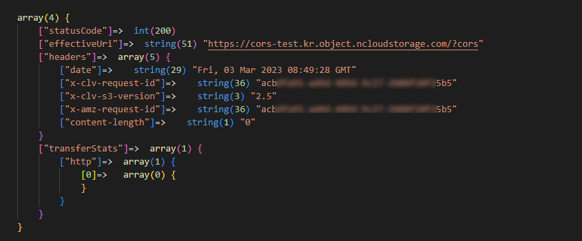 Ncloud(네이버 클라우드)의 Object Storage Bucket CORS를 AWS SDK for S3 API로 설정하는 방법