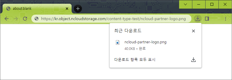 Ncloud(네이버 클라우드)의 Object Storage에서 html, 이미지 파일이 화면에 출력되지 않고 다운로드 되는 문제 해결방법